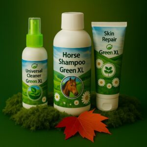 Green-XL verzorgingsset bij luisgevoelige paarden