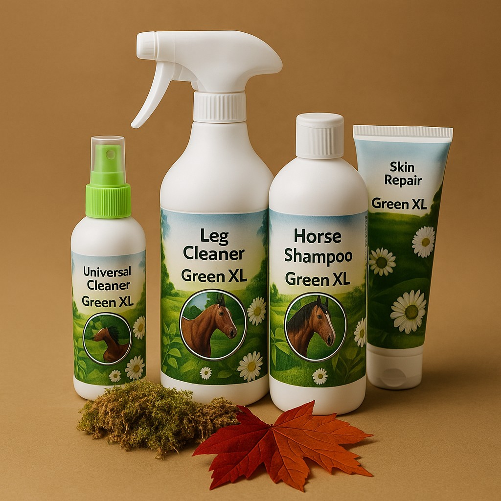 Green-XL verzorgingsset bij mijtgevoelige paarden