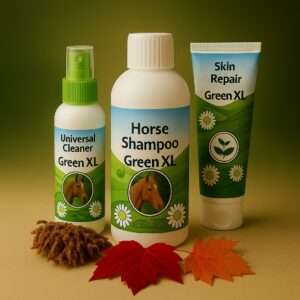Green-XL verzorgingsset bij luisgevoelige paarden