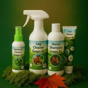 Green-XL verzorgingsset bij mijtgevoelige paarden