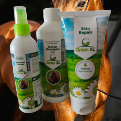 Green-XL verzorgingsset bij schimmelgevoelige paarden