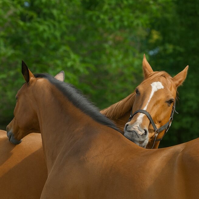 Kriebels bij paarden – huidgevoelig paard in rust