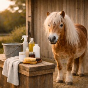 Verzorging bij mijtgevoelige paarden