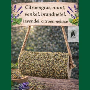 Knabbelhout voor paarden – NedwoodCreations berkenhout met kruiden