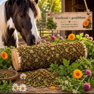 knabbelhout kleefkruid en goudsbloem