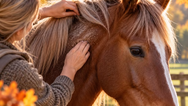 Je paard schuurt niet meer, maar de huid blijft gevoelig. Hoe kan dat?
